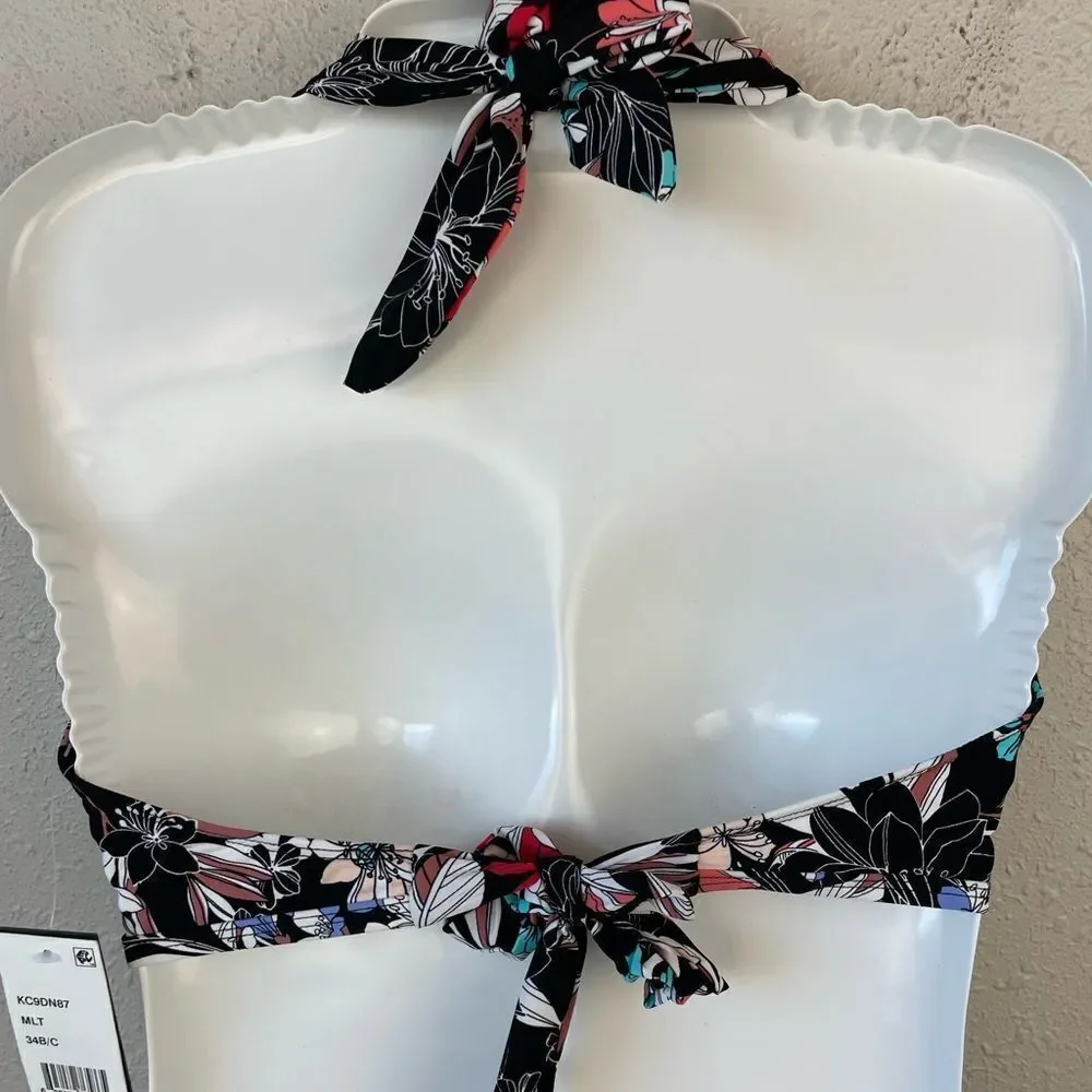 NWT Kenneth Cole Bikini and Matching Bottoms Size M 34 B/C